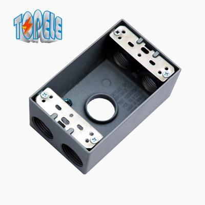 China 1 Gang 3 Holes 3/4 Inch IP67 Weatherproof Electrical Boxes for sale