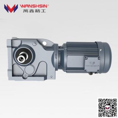 China Wanshsin 20CrMnTi Helical Bevel Gear Motor K Series Foot Mounted for sale