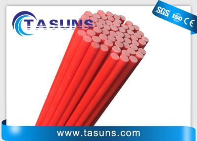 China 7mm 8mm Pultruded Fibre Glass Rod For Driveway Road Marker Stakes Orange for sale
