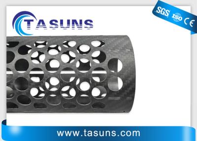 China 1mm 1.5mm Carbon Fiber CNC Machining For Round Tube for sale