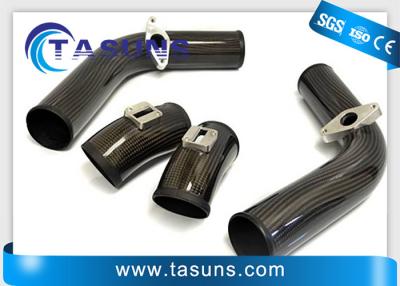 China Tubos de la toma y de extractor del tubo de la toma de la fibra de carbono de la tela cruzada de ODM/OEM 3K en venta