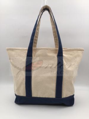 China Natural Cotton Canvas Tote Bags With Lots Of Pockets Large Capacity ECO Material for sale