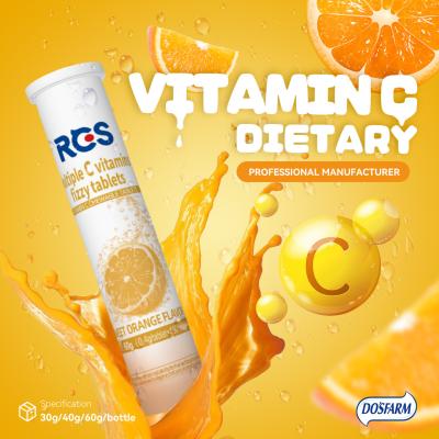 China Bewerkten Gezond Suikergoed VC Dieetsupplement van het Tabletten het Oranje Aroma voor Groothandelaars Te koop