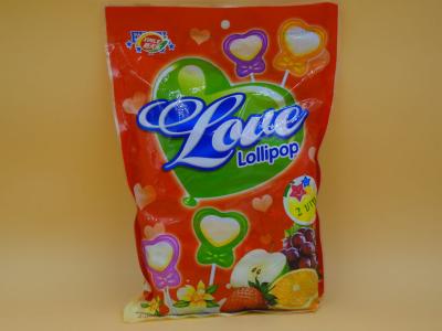 China Bag pack Heart Shape Lollipop Healthy Hard Candy / Low Cal Candy For Children baby candy for sale