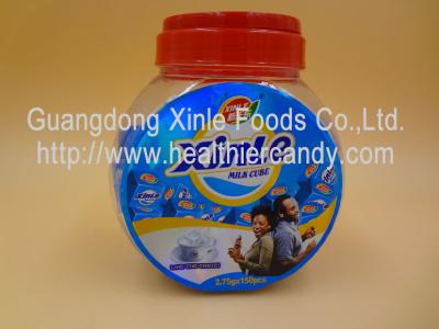 China Healthier Compressed Cube Shaped Candy With Milk / Chocolate / Coconut Flavor for sale