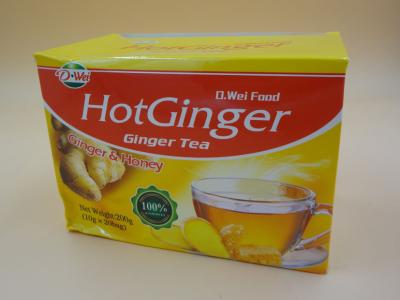 China El té del jengibre con caloría inmediata de la partícula del polvo de la bebida de la miel libera 10 G * 20 PC en venta