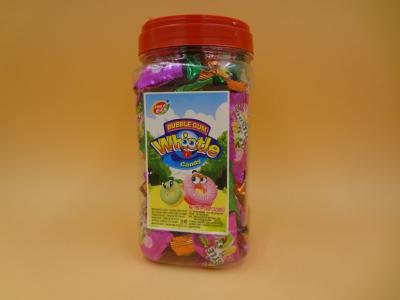 China Assorted Fruity Square Candy With Whistle Popular Chewing Gum Bubble Gum for sale