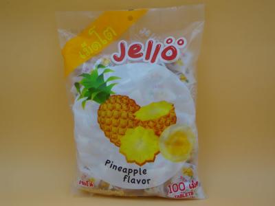 China Pineapple Flavor Original Fresh Soft Milk Candy With Fruit Jelly Red Color for sale