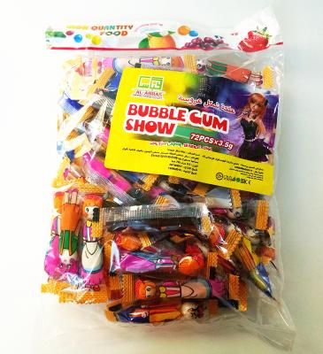 China Bubble Chewing Gum Show With Multi Fruit Flavor Packed In Bag Tasty And Healthy for sale
