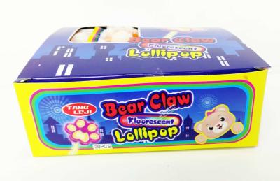 China 10g Bear's Paw Shape Lollipop Healthy Hard Candy With Good Taste Healthy lollipop good quality for sale