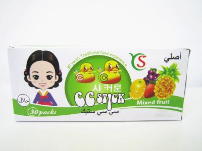 Κίνα 14.4g μικτή καραμέλα ραβδιών των CC σκονών γεύσης στο κιβώτιο/μικτά φρούτα γλυκό HACCP, ISO22000 προς πώληση