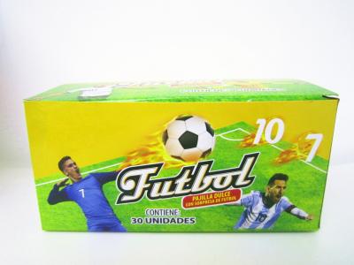 China World Cup Multi Fruit Flavor CC Stick Candy With Tattoo Stick And Soccer Whistle for sale