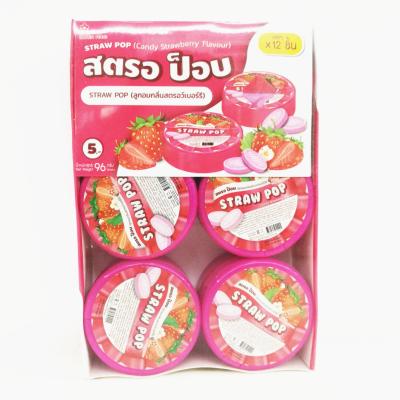 China Round box design Mint candy / Strawberry flavor compressed mint candy Strong mint for sale