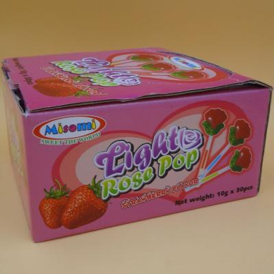 China Toda a caloria zero Sugarless dos pirulitos duros naturais dos doces da morango de Rosa à venda