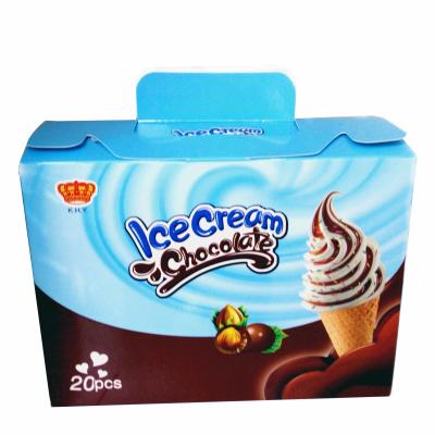 China Fancy and Crisp Chocolate Candy Crisp Ice Cream Shaped Chocolate Dessert Cups for sale