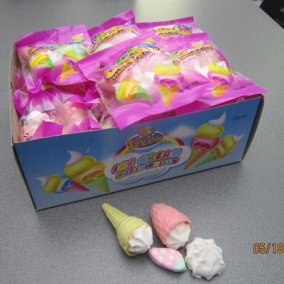 China 4 in 1 Marshmallow/ Ice Cream+Bun+Strawberry+cake Shaped Sweet Marshmallow for sale
