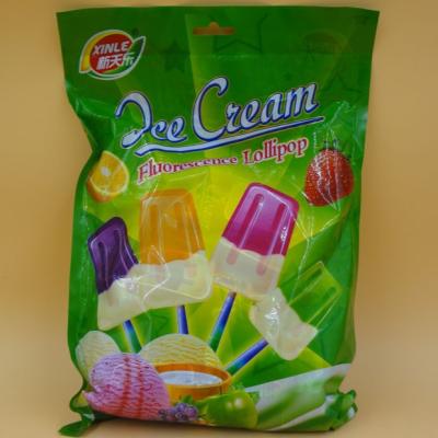 China Small Yogurt Covered Ice Cream Lollipop / Hard Candies With Multi Fruit Flavor for sale