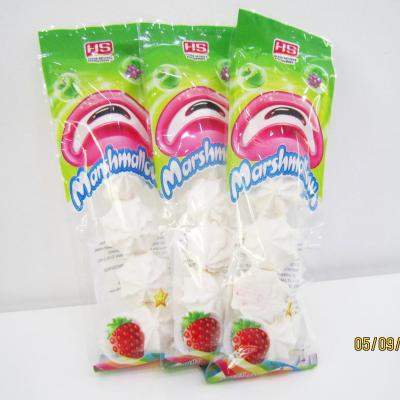 China Steamed Bun Shape Marshmallow Candy , Soft And Sweet Personalized Marshmallows Nice taste for sale