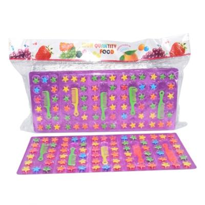 中国 2.7gフルーツのような星女の子のための美しい櫛のおもちゃが付いている押されたキャンデーを形づけるため 販売のため