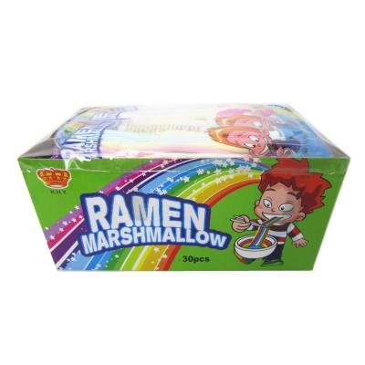 China Noodle Ramen Shape Marshmallow Soft Sweet HALAL Candy for sale