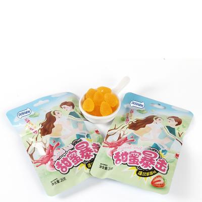 中国 ジュースのオレンジ味のゼリーのお菓子屋が付いているビタミンの柔らかい粘着性キャンデー 販売のため