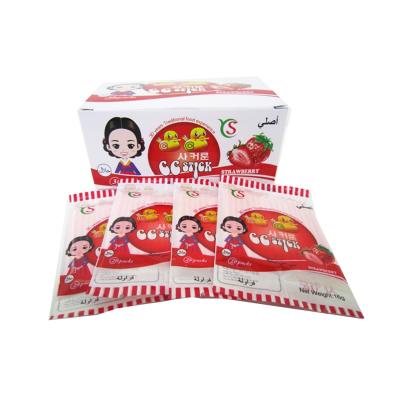 China Strawberry Flavor Sour CC Stick Candy Powdered Fruity Flavor Sweets for sale