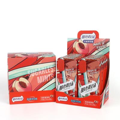 Chine Tin Package Mints Candies Peach goûtent la saveur de Sugar Free Mint Candy Lemon à vendre