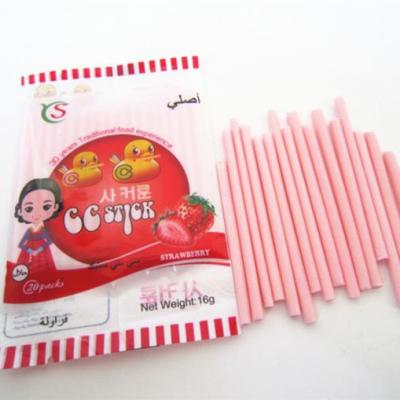 China ISO 22000 16 Grams CC Stick Candy Strawberry Flavor for sale