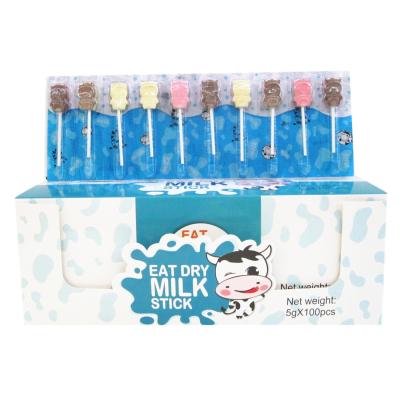 China Cow Shape Lollipop Candy With Strong Milk Flavor Chocolate Flavor for sale