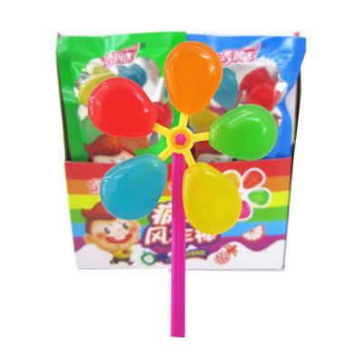 China 10g Hard Boiled Candy Windmill Shape Lollipop Party With Assosrted Fruit Flavor for sale