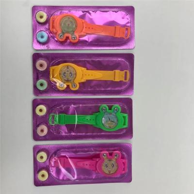 China HACCP Novelty Toys Candy With Colorful Watches In Each Pack for sale
