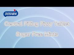 Center Filling Fizzy Healthy Vitamin Mint Candy