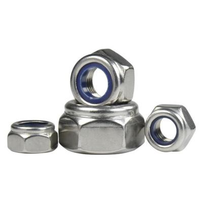 China DIN982 Zinc Plated Hex Nylon Insert Lock Nut ISO7040 Grade 4.8/6.8/8.8 for Industry for sale