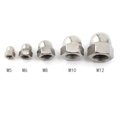 China Building M2-M30 Fastener 304 Stainless Steel Hexagon Round Head Nut with Decorative Cover for sale