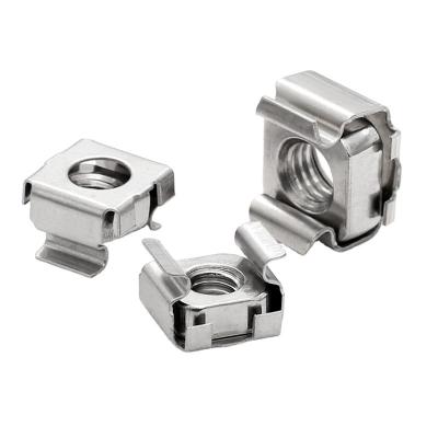 China Square Clip Nut for Tightening Jam Nut DIN Standard in 304 Stainless Steel Material for sale