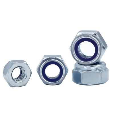 China Fastener DIN985 Metric Stainless Steel Hex Flange Nylon Lock Nut for sale