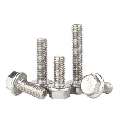 China M5-M100 Mechanical Flange Screw with Galvanized Outer Hexagon and Anti-Skid Surface for sale
