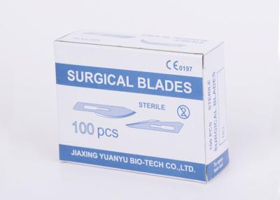 China Sterilized Surgical Scalpel Blades Stainless / Carbon Steel Various Model for sale