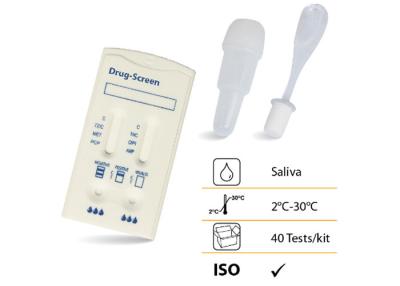 Chine 6 dans 1 cassette multiple de grande précision de toxicomanie d'essai de kit de spécimen oral de salive à vendre