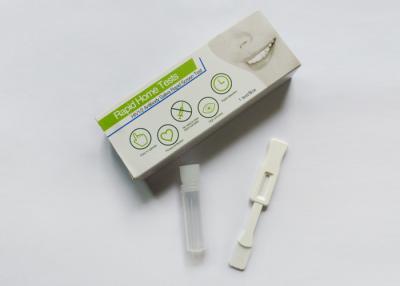 China Safe Home Testing Kits 99% Accuracy , Oral Fluid Hiv Rapid Test Kit Plastic Housing for sale