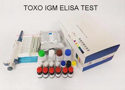 China Elisa Sandwich Toxoplasma Gondii Test Kit Detect IgM Antibody 37°C Humid Chamber for sale