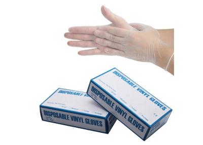 中国 FDAの使い捨て可能な粉の自由な保護ビニールの手袋3.5ミル 販売のため