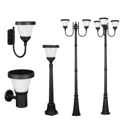 China Optically Controlled LED Garden Solar Light Dustproof Aluminum PC Material with Mono cell solar panel for sale