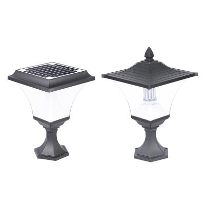 China Die Cast Aluminium 30W Solar Pillar Light Garage Fence Decoration post lamp for sale