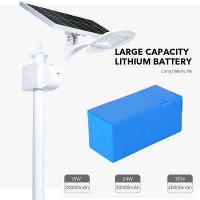 China Light Control LED Road Outdoor Solar Street Light 3.2V 20000mAh Quick Charging for sale