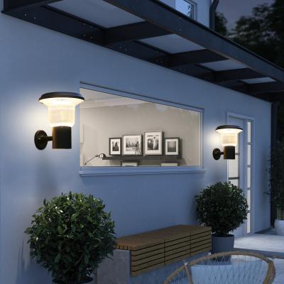 China 3000K 6000K LED Garden Solar Wall Light For Outdoor Step Fence for sale