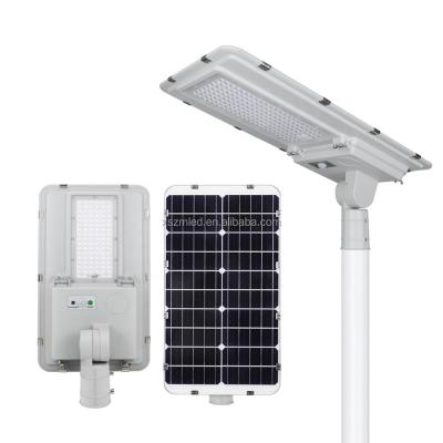 China All In One 100W 200W Solar Sensor Street Lamp  Outdoor Road Lights With Remote Control for sale