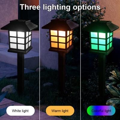 China 2700K 3 Colors Auto On Solar Lantern Path Lights ABS Solar Walkway Lamps for sale