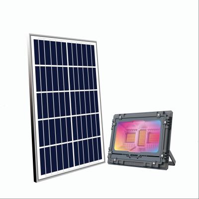 China Outdoor Waterproof Solar Flood Light Integrated 6000K Light With LiFePO4 Battery for sale
