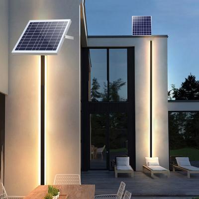 China OEM ODM 3000K Aluminum Solar Wall Lights Outdoor Free Wiring For Villa  Yard for sale